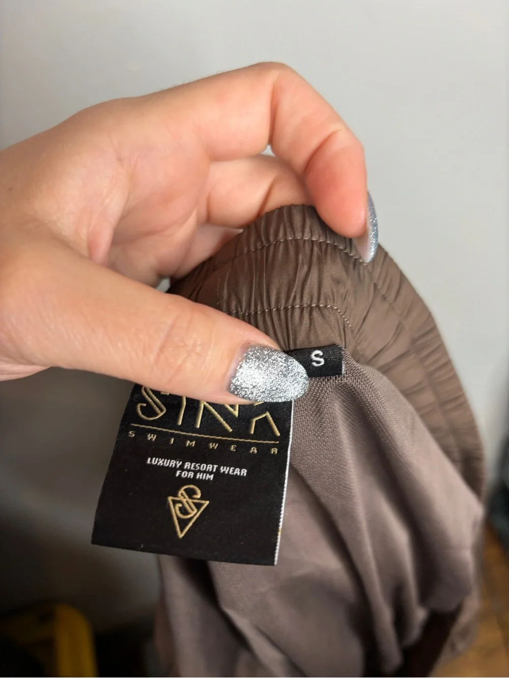 SINK Signature Swim Shorts Size S Brown